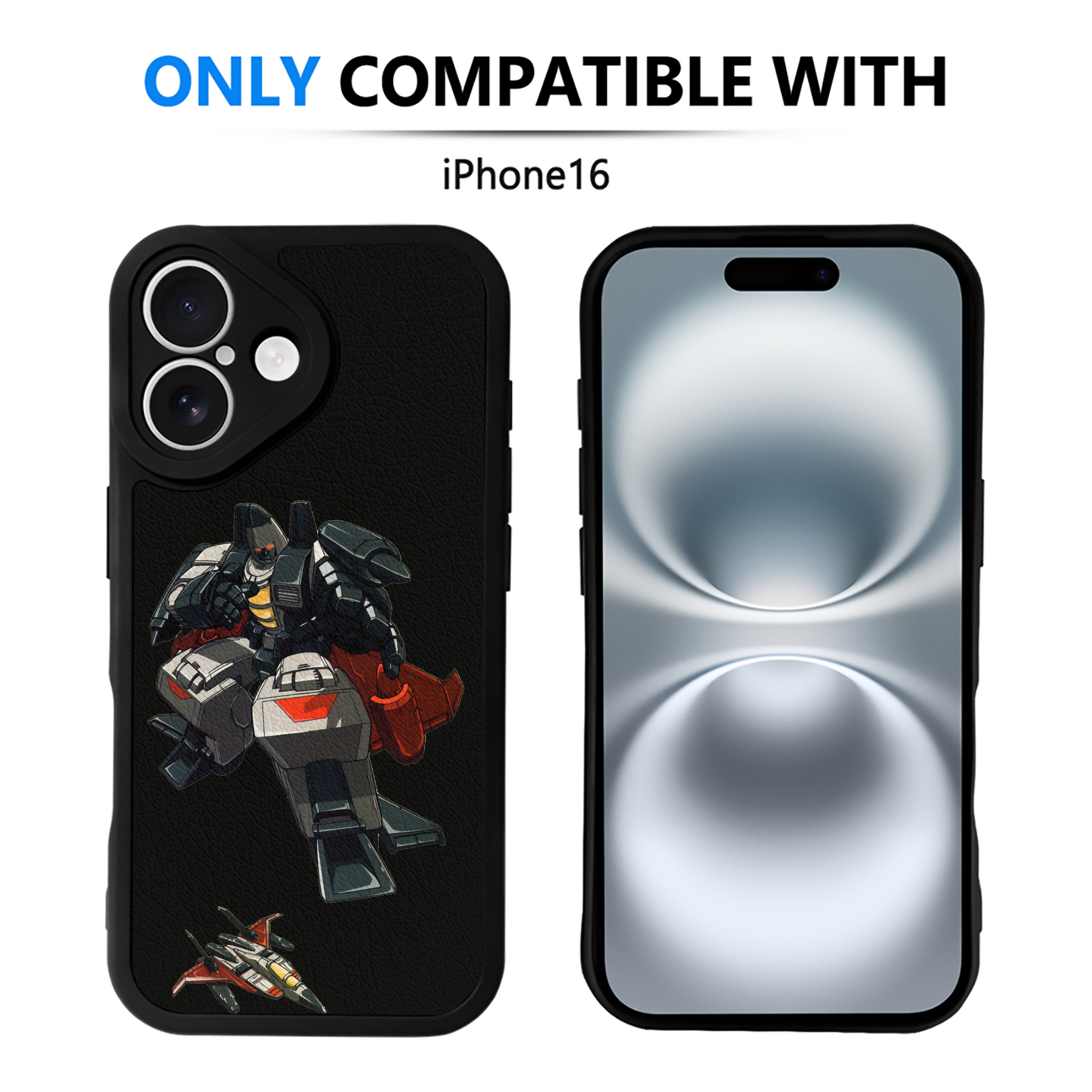 （画像用）  【iPhone 16シリーズ対応】シリコンスマホケース（レザー調） 材質：シリコン